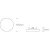15W LED įleidžiamas šviestuvas, baltas, 3000K, 10115CF/W