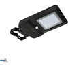 Bemko 15W LED gatvės šviestuvas su saulės baterija ir judesio davikliu, juodas, 4000K, IP65