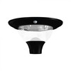 V-tac 15W LED įkraunamas lauko šviestuvas su saulės baterija ir judesio davikliu, juodas, 3000/4000/6000K, IP65