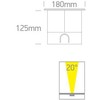 15W LED įleidžiamas į žemę lauko šviestuvas, plieno sp., 3000K, IP67, 69070C/W