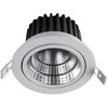 15W LED įleidžiamas šviestuvas WEST, baltas, 3000K