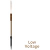 1,5W LED įsmeigiamas lauko šviestuvas STICK, rūdžių sp., 3000K, IP65, 70cm, 24V, 4320600