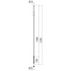 1,5W LED įsmeigiamas lauko šviestuvas TORCH, tamsiai pilkas, 3000K, IP65, 108cm, 90448