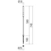 1,5W LED įsmeigiamas lauko šviestuvas TORCH, tamsiai žalios sp., 3000K, IP65, 58cm, 90444