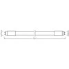 Ledvance 15W LED lempa, G13, baltos matinės sp., 4000K