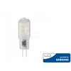 1.5W LED lemputė V-TAC, 12V, G4, 3000K (šiltai balta), SAMSUNG LED chip