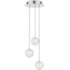 15W LED pakabinamas šviestuvas DIAMOND, chromo sp./skaidrus, 3000K, 343464