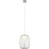 15W LED pakabinamas šviestuvas DROP, chromo sp./skaidrus, 3000K, 01-3629