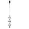 15W LED pakabinamas šviestuvas FUENTE, juodos sp./skaidrus, 3000K