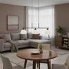 15W LED pakabinamas šviestuvas MONTIELA, juodos/aukso/baltos sp., 3000K