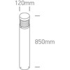 15W LED pastatomas lauko šviestuvas, antracito sp., 3000K, 67034/AN/W