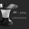 V-tac 15W LED pastatomas lauko šviestuvas su saulės baterija ir judesio davikliu, juodas, 4000/6000K, IP65