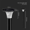 V-tac 15W LED pastatomas lauko šviestuvas su saulės baterija ir judesio davikliu, juodas, 4000/6000K, IP65