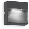 Sieninis šviestuvas Ideal Lux 1,5W LED sieninis fasado šviestuvas DEDRA, antracito sp., 3000K, IP65, 316871