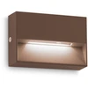 Sieninis šviestuvas Ideal Lux 1,5W LED sieninis fasado šviestuvas DEDRA, kavos sp., 3000K, IP65, 316895