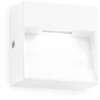 Sieninis šviestuvas Ideal Lux 1,5W LED sieninis fasado šviestuvas DEDRA, baltas, 3000K, IP65, 328638