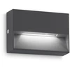 Sieninis šviestuvas Ideal Lux 1,5W LED sieninis fasado šviestuvas DEDRA, antracito sp., 3000K, IP65, 328645