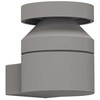 15W LED sieninis fasado šviestuvas, pilkas, 3000K, IP65, E474