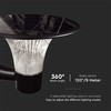 V-tac 15W LED sieninis lauko šviestuvas su saulės baterija ir judesio davikliu, juodas, 4000/6000K