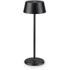 Ideal Lux 1,5W LED stalo šviestuvas PURE, juodas, 3000K, dimeriuojamas, IP54, 311678