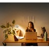 15W LED stalo šviestuvas SUN@HOME PANAN DESK DISC, baltas, 2200-5000K, išmanus+WiFi valdymas