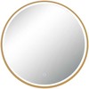 Sieninis šviestuvas 15W LED šviestuvas - veidrodis, anoduoto aukso sp., 3000/4000K, dimeriuojamas, IP44, 25389