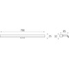 15W sieninis šviestuvas DUSTIN, chromo sp., 4000K, A356121C