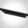 15X1W LED linijinis bėgelio šviestuvas, juodas, 3000K, 65024TA/B/W