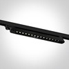 15X1W LED linijinis bėgelio šviestuvas, juodas, 3000K, 65024TA/B/W