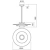 16,5W LED pakabinamas šviestuvas FARGO, žalios/baltos sp., 3000K, 01-3002