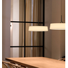 16,7W LED pakabinamas šviestuvas DAMA, juodos/smėlio sp., 2700K, DALI, įleidžiamo montavimo laikiklis