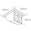 16W LED įleidžiamas pakreipiamas šviestuvas, baltas, 3000K, 51406B/W/W