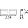 16W LED šviestuvas į magnetinės sistemos STICK bėgelį, juodas, 3000K, dimeriuojamas, 343532