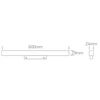 16W LED linijinis šviestuvas į magnetines sistemas ONELIGHT MINI/MIDI, baltas, 3000/3500/4000K, 42100BA/W/V