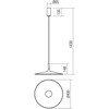 16W LED pakabinamas šviestuvas KAI, oranžinis, 3000K, 01-3035
