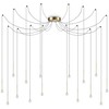 Ideal Lux 16W LED pakabinamas šviestuvas LUCCIOLA SP16, žalvario sp., 3000K, 284019
