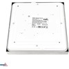 Bemko 16W LED paviršinė panelė TOFIR, aliuminio sp., 4000K, IP40