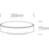 16W LED plafonas, antracito sp., 3000K, 67280N/AN/W