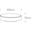 16W LED plafonas, baltas, 3000K, 67280N/W/W