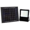 16W LED prožektorius su saulės baterija, juodas, 6000K