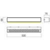 16W LED sieninis lauko šviestuvas AROOS, rūdžių sp., 3000K, IP65, 90255