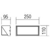 16W LED sieninis lauko šviestuvas SPECTRA, tamsiai pilkas, 3000K, IP54, 90238