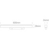 16W LED šviestuvas į magnetines sistemas MINI/MIDI, juodas, 3000/4000K, 48V, 120°, DALI, 42100BAL/B/V