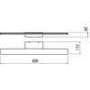 17,25W LED sieninis šviestuvas BARRIO, baltas, 4000K, IP44, 01-2503