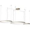 176W LED pakabinamas šviestuvas ORION, rusvas, 2700/3000/4000K, dimeriuojamas, 01-3883