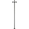 17W LED pastatomas lauko šviestuvas, juodas, 3000K, IP65, E405