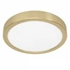 EGLO 17W LED paviršinė panelė FUEVA 5, žalvario sp., 3000K, 21cm