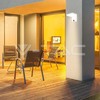 V-tac 17W LED sieninis lauko šviestuvas, baltas, 3000K, IP65, su judesio davikliu
