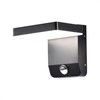 V-tac 17W LED sieninis lauko šviestuvas, juodas, 3000K, IP65, su judesio davikliu