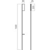 17W LED sieninis šviestuvas TWIG, matinės juodos sp., 2700K, dimeriuojamas, 01-4262